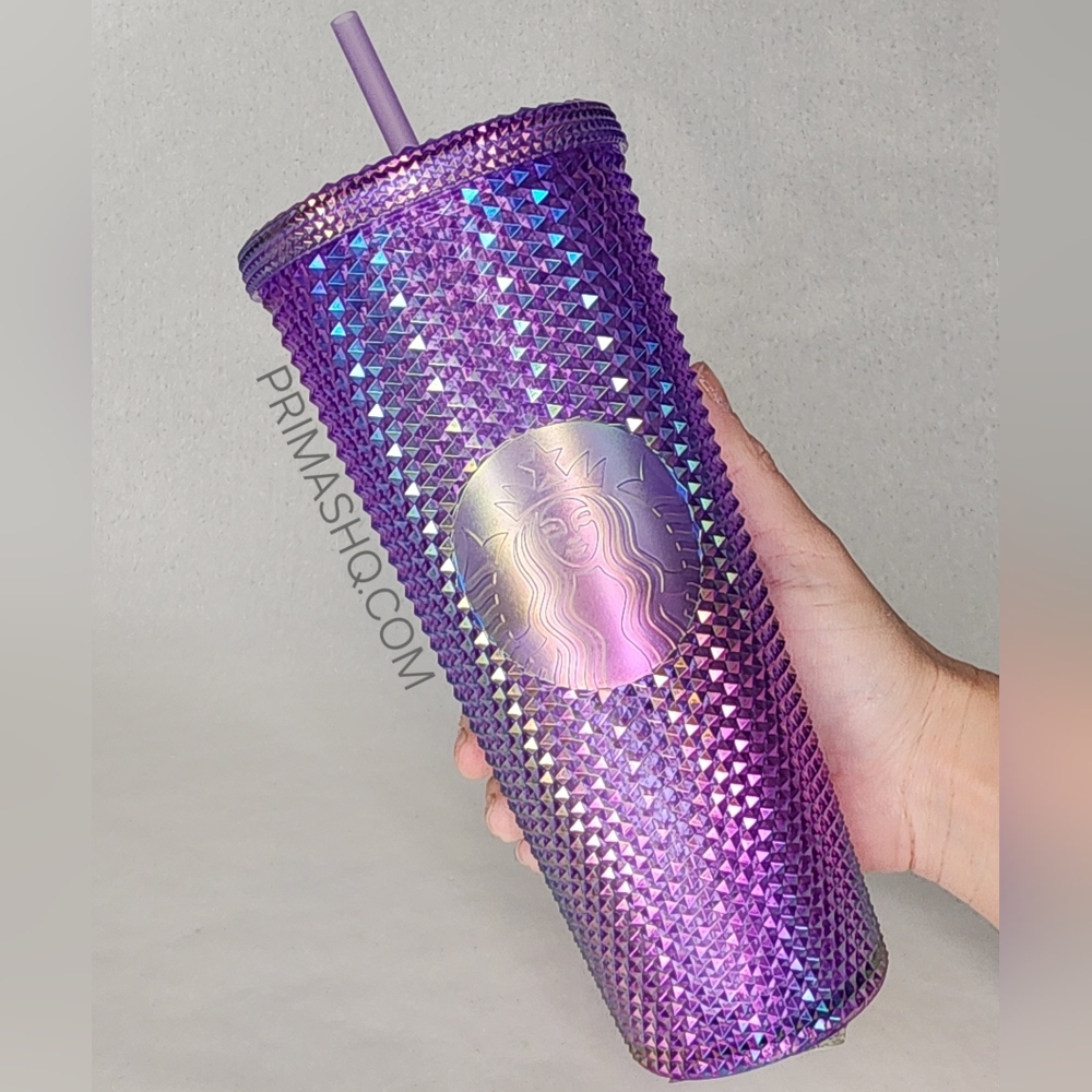 Starbucks Tumbler Korea Summer Purple Hologram 24oz